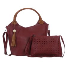 Kit 2 Bolsas Grande Com Tassel E Transversal Vazada Kit 2 Bolsas Grande Com Tassel E Transversal Vazada
