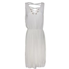Vestido Com Tiras e Amarração Vestido Com Tiras e Amarração