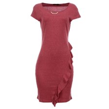 Vestido Tecido Elástico Abertura No Decote Vestido Tecido Elástico Abertura No Decote