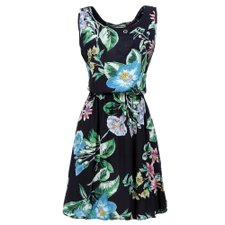 Vestido Florido Acinturado Com Stretch Vestido Florido Acinturado Com Stretch