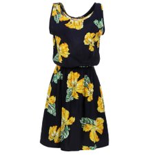 Vestido Florido Acinturado Com Stretch Vestido Florido Acinturado Com Stretch