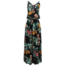 Vestido Longo Com Cordão Nas Costas Vestido Longo Com Cordão Nas Costas