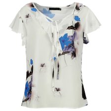 Blusa Manga Curta Com Babado (Plus Size) Blusa Manga Curta Com Babado (Plus Size)
