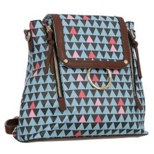 Bolsa Mochila Mosaico com Zíperes Laterais Bolsa Mochila Mosaico com Zíperes Laterais