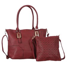 Kit 2 Bolsas Ombro e Transversal Vazada Detalhes Dourados Kit 2 Bolsas Ombro e Transversal Vazada Detalhes Dourados