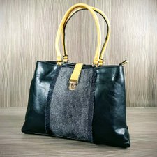 Bolsa Shopper Com Fenda Metálica Bolsa Shopper Com Fenda Metálica