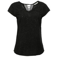 Blusa Brilhos No Tecido Pedrarias Na Gola Rendado Nas Costas Blusa Brilhos No Tecido Pedrarias Na Gola Rendado Nas Costas