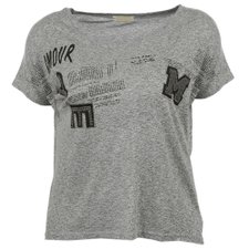 Blusa Bata Com Estampa Frases Com Strass (Plus Size) Blusa Bata Com Estampa Frases Com Strass (Plus Size)
