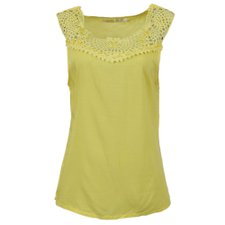 Blusa Regata Com Detalhes Em Renda Blusa Regata Com Detalhes Em Renda