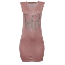 Vestido Com Strass E Glitter Vestido Com Strass E Glitter