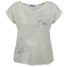 Blusa Morcego Com Bordado Floral (Plus Size) Blusa Morcego Com Bordado Floral (Plus Size)