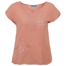 Blusa Morcego Com Bordado Floral (Plus Size) Blusa Morcego Com Bordado Floral (Plus Size)