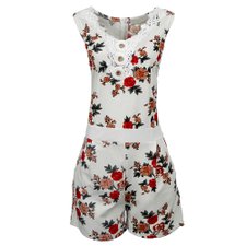 Macaquinho Com Estampa Floral Tendência Macaquinho Com Estampa Floral Tendência