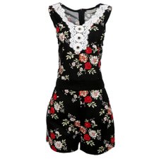 Macaquinho Com Estampa Floral Tendência Macaquinho Com Estampa Floral Tendência