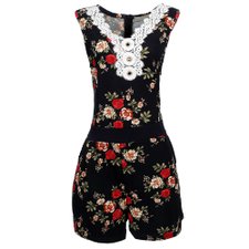 Macaquinho Com Estampa Floral Tendência Macaquinho Com Estampa Floral Tendência