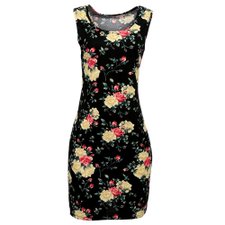 Vestido Regata Estampa Tropical Vestido Regata Estampa Tropical