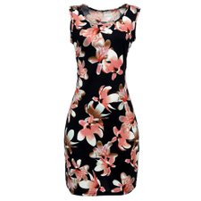 Vestido Regata Estampa Tropical Vestido Regata Estampa Tropical
