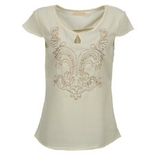 Blusa com Bordado Brilhante e Pérolas Blusa com Bordado Brilhante e Pérolas