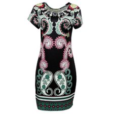 Vestido Com Estampa Étnica Vestido Com Estampa Étnica