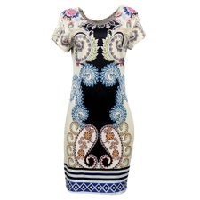 Vestido Com Estampa Étnica Vestido Com Estampa Étnica