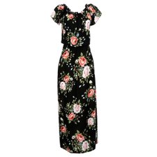 Vestido Longo Estampado Acinturado Vestido Longo Estampado Acinturado
