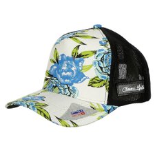 Boné Florido Trucker Estampado Boné Florido Trucker Estampado