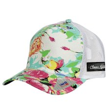 Boné Trucker Com Estampa Floral Boné Trucker Com Estampa Floral