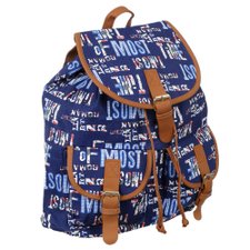 Mochila Escolar Feminina Têxtil Estampa Escrita Mochila Escolar Feminina Têxtil Estampa Escrita