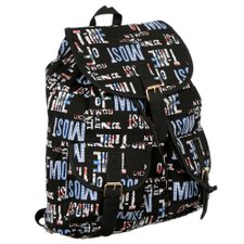 Mochila Escolar Feminina Têxtil Estampa Escrita Mochila Escolar Feminina Têxtil Estampa Escrita