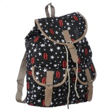 Mochila Escolar Feminina Estampada De Tecido Universitária Mochila Escolar Feminina Estampada De Tecido Universitária