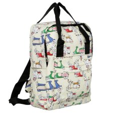 Mochila Feminina Tecido Casual Escolar Estampada Mochila Feminina Tecido Casual Escolar Estampada