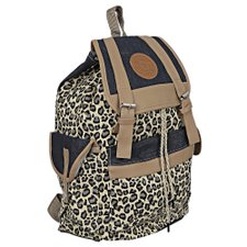 Mochila Escolar Têxtil Com Estampa De Oncinha Mochila Escolar Têxtil Com Estampa De Oncinha