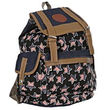 Mochila Escolar Têxtil Estampada Star Mochila Escolar Têxtil Estampada Star