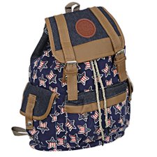 Mochila Escolar Têxtil Estampada Star Mochila Escolar Têxtil Estampada Star