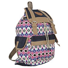 Mochila De Tecido Com Estampa Étnica Mochila De Tecido Com Estampa Étnica