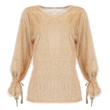 Blusa de Pelinhos Com Linho Transparência Blusa de Pelinhos Com Linho Transparência