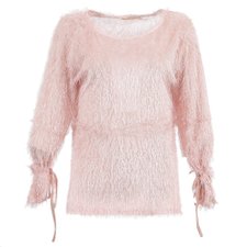 Blusa de Pelinhos Com Linho Transparência Blusa de Pelinhos Com Linho Transparência