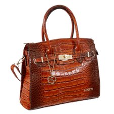 Bolsa De Ombro Verniz Animal Print + Pingente Bolsa De Ombro Verniz Animal Print + Pingente