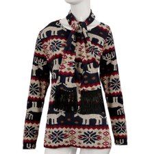 Blusa Manga Longa Malha de Linho + Cachecol Blusa Manga Longa Malha de Linho + Cachecol