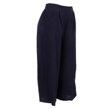 Calça Pantacourt Tendência Com Elástico Na Cintura Calça Pantacourt Tendência Com Elástico Na Cintura