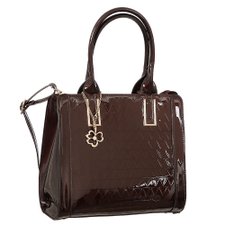 Bolsa Verniz Alto Revelo + Pigente Dourado Bolsa Verniz Alto Revelo + Pigente Dourado