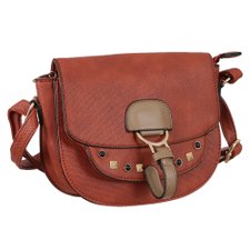 Bolsa Transversal Estampa Alto Relevo Pedrarias e Tachas Bolsa Transversal Estampa Alto Relevo Pedrarias e Tachas