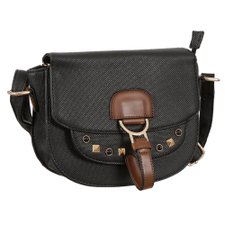 Bolsa Transversal Estampa Alto Relevo Pedrarias e Tachas Bolsa Transversal Estampa Alto Relevo Pedrarias e Tachas
