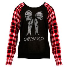 Moletom Bomber Strass e Xadrez Moletom Bomber Strass e Xadrez