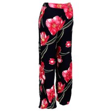 Calça Pantalona Soltinha com Forro Tecido Floral Calça Pantalona Soltinha com Forro Tecido Floral