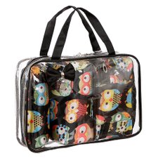 Kit Bolsa Transparente + 3 Necessaire Estampada Kit Bolsa Transparente + 3 Necessaire Estampada