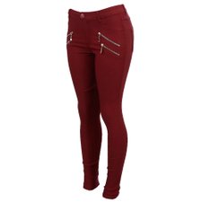 Calça Lycra Jeans Detalhes em Zíper Calça Lycra Jeans Detalhes em Zíper
