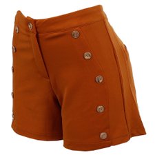 Short Cintura Meia Alta Detalhes Botões Dourados Short Cintura Meia Alta Detalhes Botões Dourados