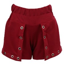 Short Envelope Cintura Alta com Detalhes Vazados Short Envelope Cintura Alta com Detalhes Vazados
