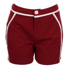 Short Casual Listra Branca Tecido Elástico Short Casual Listra Branca Tecido Elástico
